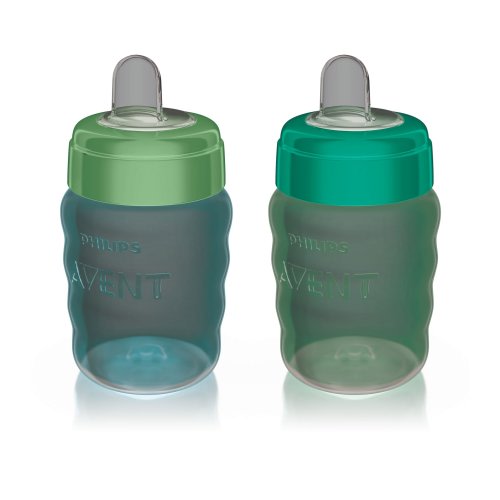 Philips Avent Soft Sippy Cup, Blue/Green, 2-pk