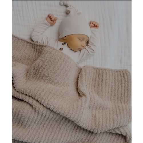 Chenille Blanket - Oatmeal - Small & Large