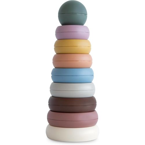 Amazon.com: mushie Stacking Rings Toy | Made in Denmark (Rustic) : Toys & Games