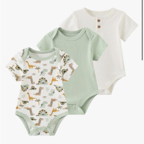 Baby Bodysuit Boy Girl Clothes Soft Newborn Infant Outfit Short Sleeve Romper