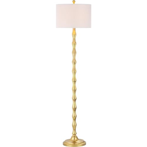 SAFAVIEH Lighting Collection Aurelia Farmhouse Antique Gold 64-inch Living Room Bedroom Home Office Standing Floor Lamp,Metal (LED Bulb Included)