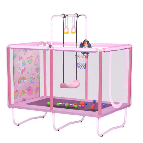 SkyBound USA Skybound Bounceroo 40 in*58 in Trampoline pink - Skybound Bounceroo 40 in*58 in Trampoline pink