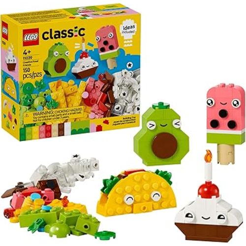 LEGO Classic Creative Food Friends Building Toy Set - Pretend Play Food for Kids, Boys and Girls, Ages 4+ - Learning and Educational Toy for Preschool - Gift Idea for Birthdays - 11039