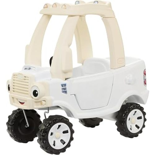 Little Tikes Cloud Collection Cozy Truck – White, Classic Foot-to-Floor Ride-On Truck for Toddlers with Sturdy Wheels, Easy-Grip Steering, Durable Indoor/Outdoor Design, Fun Interactive Features