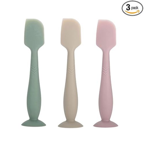 Baby Diaper Cream Spatula - Baby Diaper Rash Cream Applicator for Butt Paste Diaper Cream - Newborn Essentials (gray, green, pink)