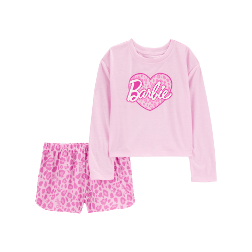 Kid Barbie Loose-Fit 2-Piece Pajamas - Pink - Carter's | Carter's