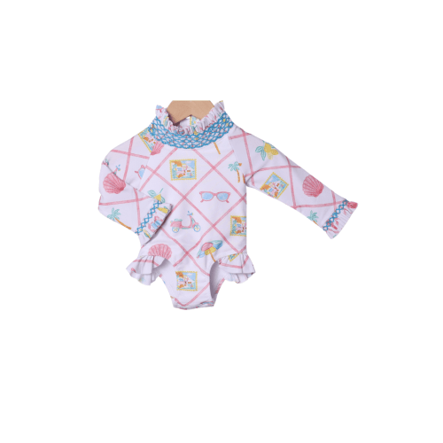 Seaside Charm Smocked Swimsuit