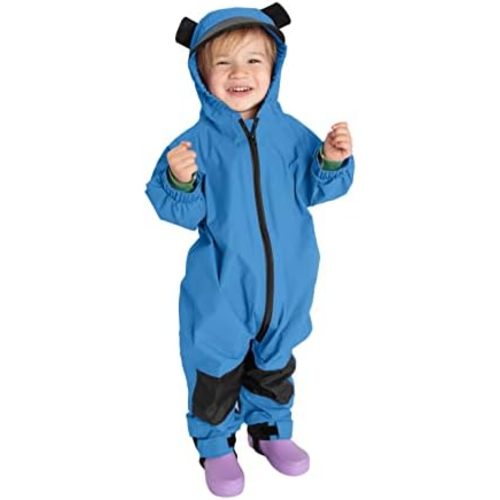 Cuddle Club Kids Toddler Snow & Rain Suit - Muddy Buddy Waterproof Coverall One Piece Weather Resistant Baby Jacket