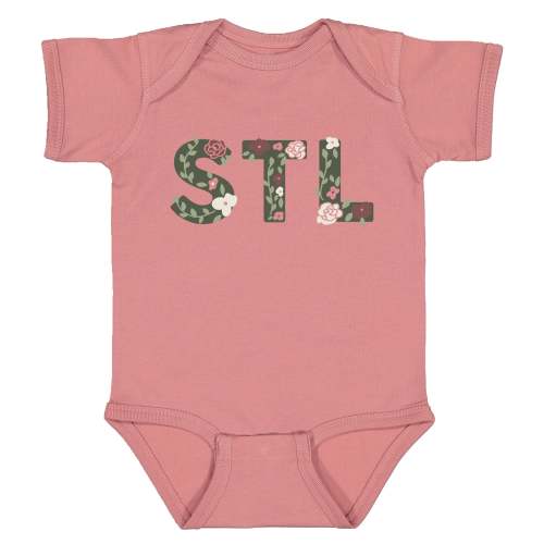 STL Floral Baby Onesie