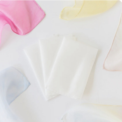 11" White Playsilk Set of 3 – Sarah's Silks