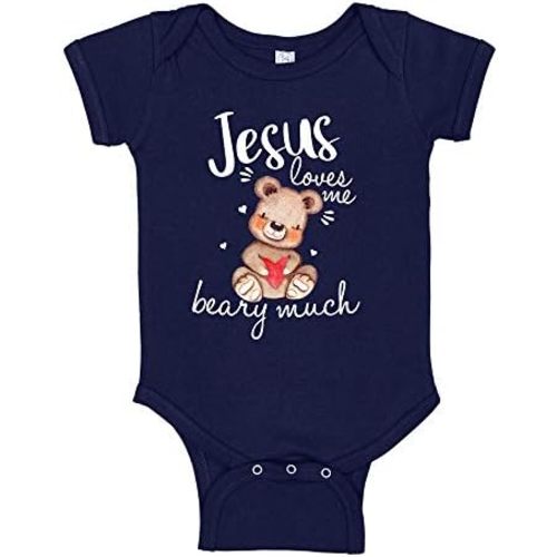 Jesus Loves Me Baby Bodysuit or Toddler T-Shirt Cute Christian Baby Clothing