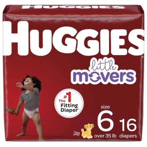 Huggies Little Movers Baby Disposable Diapers - Size 6 - 16ct