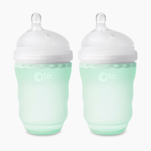 Olababy Gentle Baby Bottle - Mint, 8 oz, 2