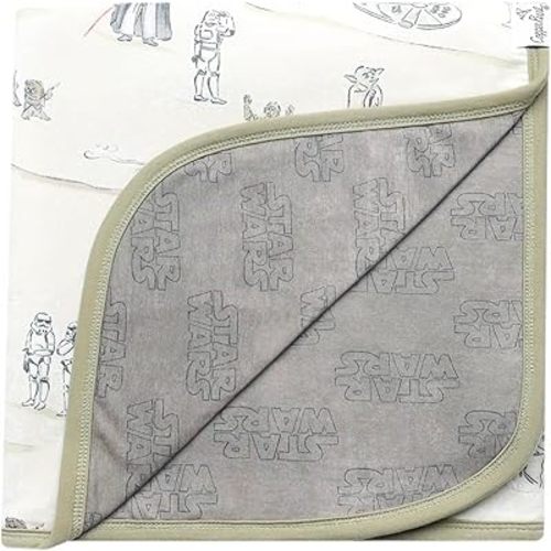 Copper Pearl Large Premium Knit Baby 3 Layer Stretchy Quilt Blanket Tatooine