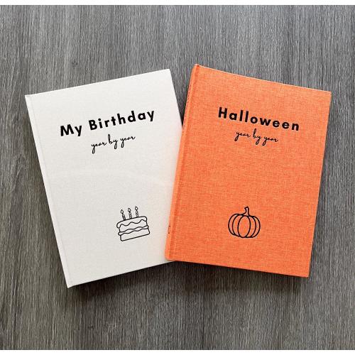 Halloween Birthday Bundle, Memory Book, Halloween Book, Birthday Book, Baby Book, Journal, Baby Gift, New Baby Gift, Photo Album