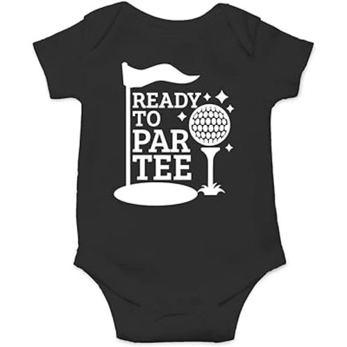 AW Fashions Ready to Par Tee Baby Bodysuit Funny Adorable Unisex Boys Girls Infant Romper Cute Clothing