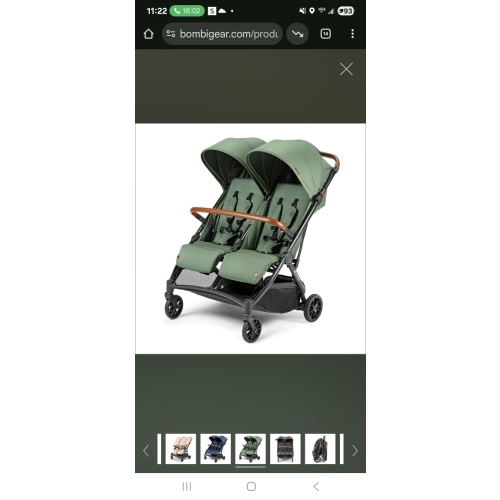 Bēbee Twin Lightweight Double Stroller – Bombi Gear