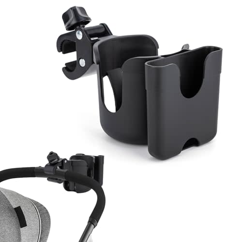 Cup Holder for Stroller Compatible with Evenflo with Phone Holder,Wagon Accessories Compatible with Evenflo,Black