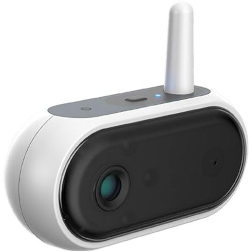 Tiny Traveler Add-On Ai Baby Car Camera – 1080P HD, Night Vision, 1000Ft Long Range, Night Light, Lullabies, Easy Install for Twins, 2 Kids, or Pets (Monitor Not Included)