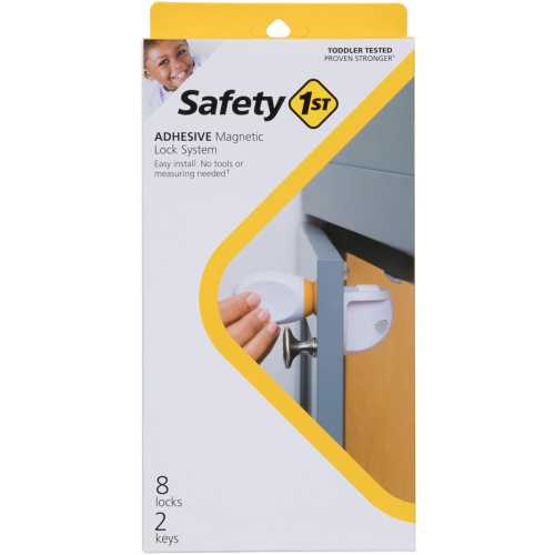 Safety 1st Adhesive Magnetic Lock System - 8 Locks and 2 Keys