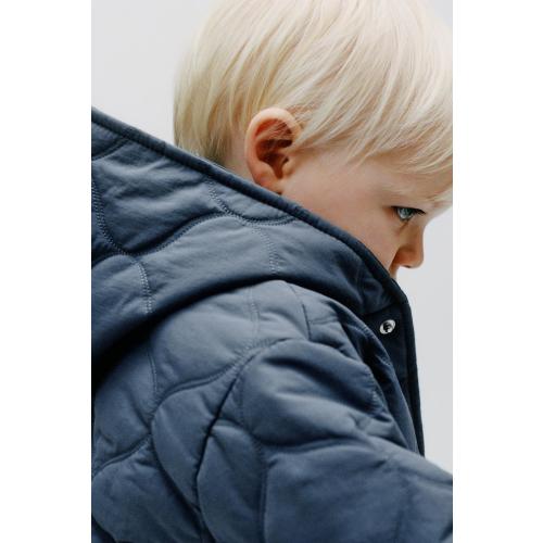 CAZADORA ACOLCHADA WATER REPELLENT - Azul- 6-9 months | ZARA Estados Unidos de América / United States