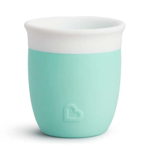 Munchkin C’est Silicone!™ Open Toddler Training Cup, 2 oz, Mint, Soft Food-Grade Silicone, Unisex