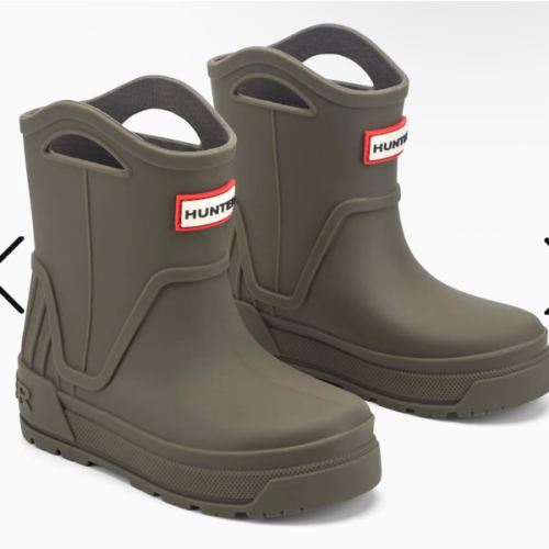 Little Kids Georgey Waterproof Rain Boots - Dark Green | Hunter Boots 5C