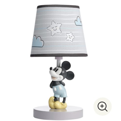 Moonlight Mickey Lamp with Shade & Bulb