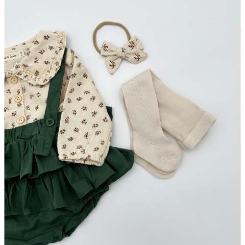 Peppermint Skirt 3pc + Cream tights