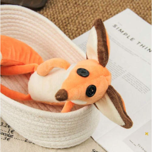 The Little Fox Fox Plush Doll Puppet Toy, Fox Throw Pillow Orange Fox Cartoon Sleeping Stuffed Toy For Prince Christmas/Birthday/Party