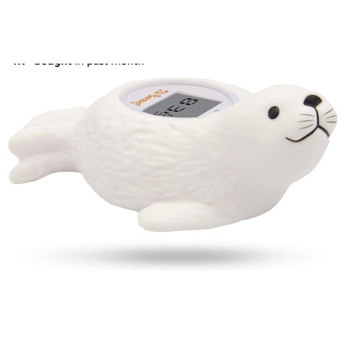 Doli Yearning Upgrade Baby Bath Thermometer Room Temperature| Water Thermometer|Kids' Bathroom Safety Products| Baby Bath(Seal Shape)℃/℉, LCD