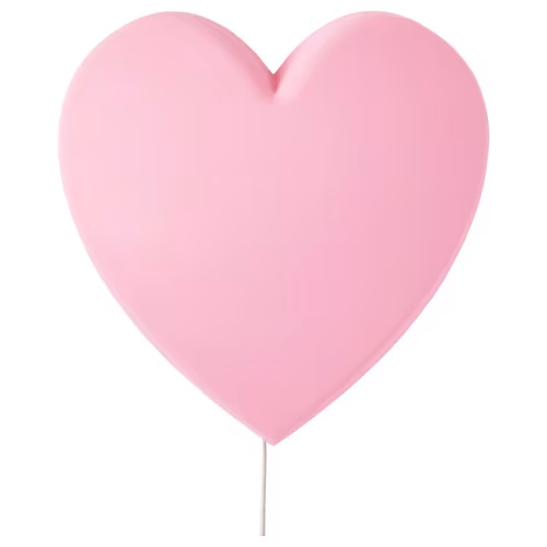 UPPLYST
LED wall lamp, heart pink