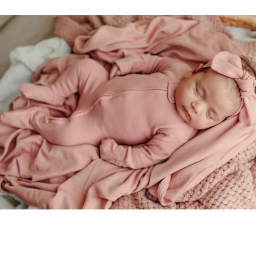 Stone | Organic Zipper Footie – L'ovedbaby