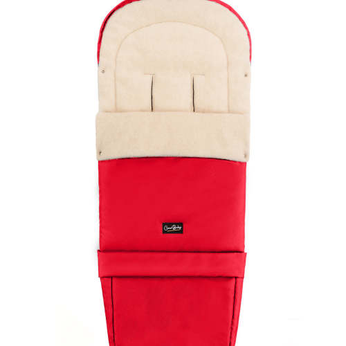 Red Organic Wool Adjustable Footmuff – Cover Baby LLC