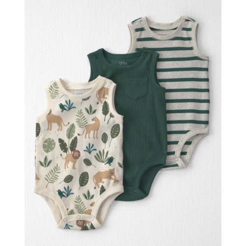 Baby Boy 3-Pack Organic Cotton Bodysuits - Little Planet | Carter's