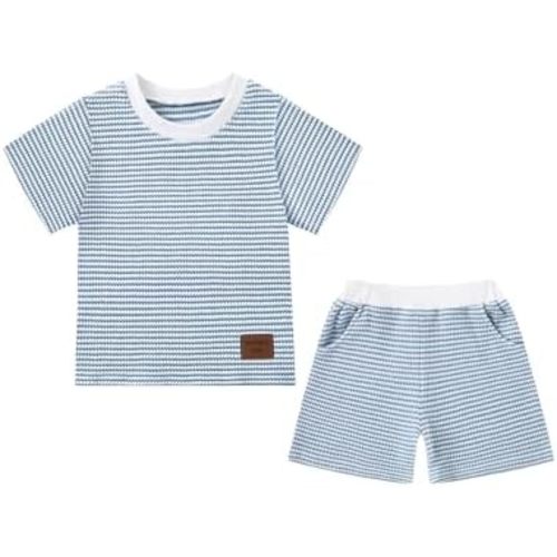 Toddler Baby Boy Clothes Cute Striped Outfit 3 Months-3 Years