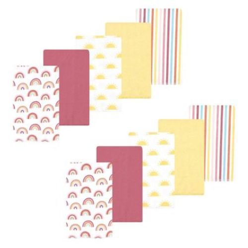 Luvable Friends Hudson Baby Flannel Burp Cloths 10pk Set