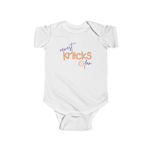 Cutest basketball fan bodysuit, New York basketball, New York bodysuit, baby shower gift, basketball season baby bodysuit, Knicks bodysuit