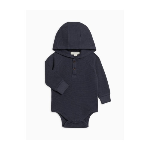 Cole Waffle Knit Hooded Bodysuit, 0-3M