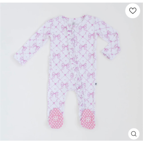 Take A Bow Ruffle Footie