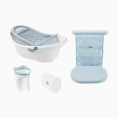 Skip Hop Wave 4-in-1 Bath Tub & Accessories Bundle