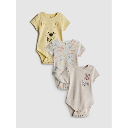 0-18mths | 3pk Disney's Winnie the Pooh Room to Grow Newborn Bodysuits