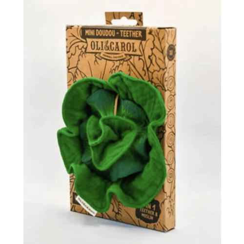 Oli & Carol Kale Mini Doudou Teether -