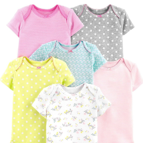 Simple Joys by Carter's Baby-Girls 6-Pack Short-Sleeve Bodysuit
