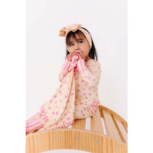 Buttercream Blossoms Ruffle Paci Lovey