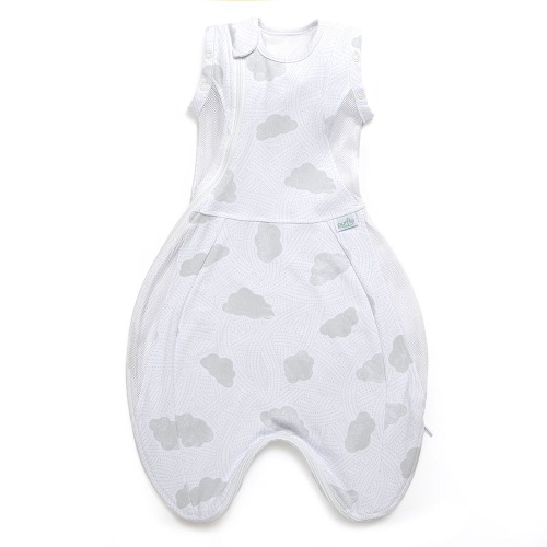 0.5 Tog Swaddle to Sleep Bag - Cotton Clouds Lightweight