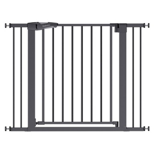 PressGuard P7 | Expandable Baby Gate Pressure Mounted Fits Standard to Wide  Black 29"-48" W, 36" H