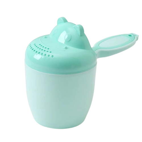 Baby Bath Cup Shower Rinser Pourer Bucket for Toddler Hair Washing Cartoon Design Thickened PP Material and