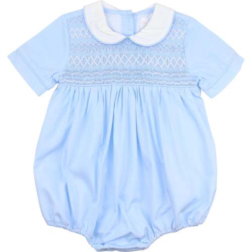 Blue Smocked Bubble