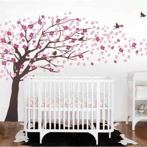 Tree Wall Decals - Cherry Blossom Tree Decal - Large